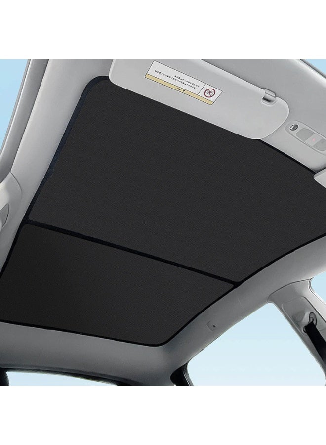 Tesla Model Y Sunshade Roof Sunroof Shade Upgrade 3.0 Accessories 2023 2022 2021 2020(Ice Black) - Image 1